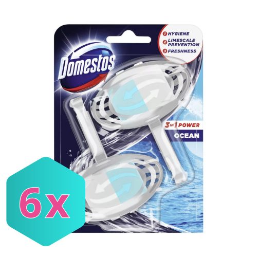 Domestos WC illatosító rúd kosaras 3in1 Ocean DUO 2x35g KARTON - 6 db