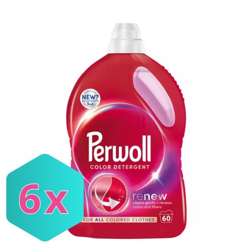 Perwoll folyékony mosószer 3L Renew Color KARTON - 6 db