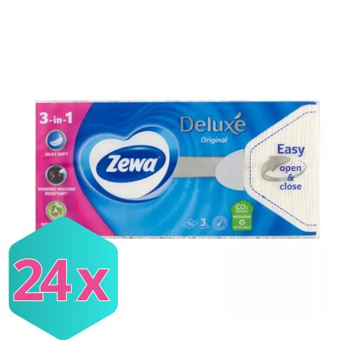Zewa zsebkendő 90DB/CSG, 3r., original KARTON - 24 db