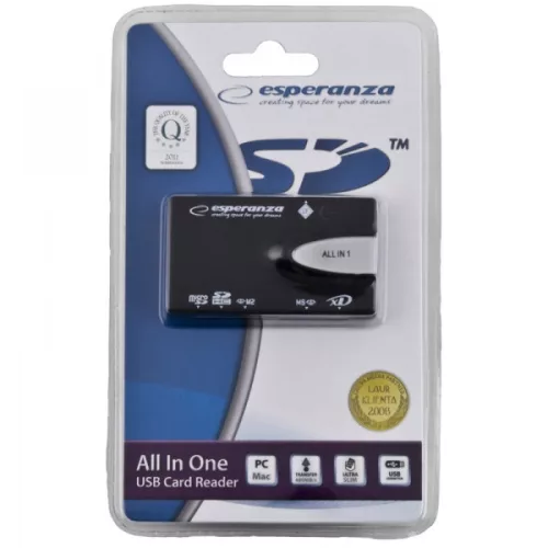 Esperanza All-in-One USB 2.0 kártyaolvasó (EA129)