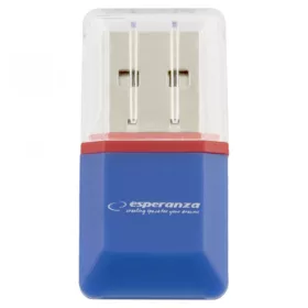 Esperanza USB 2.0 microSD kártyaolvasó kék (EA134B)