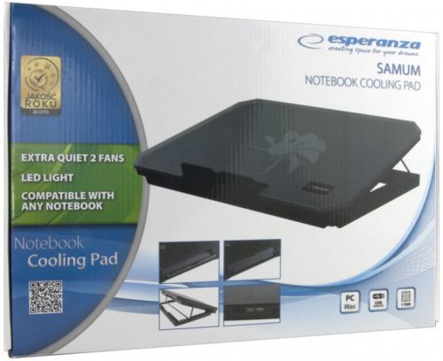 Esperanza EA141 15.6" Samum Notebook hűtőpad