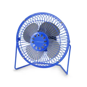 Esperanza Yugo asztali USB ventilátor, 6 col, kék