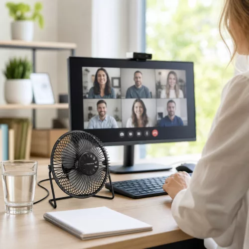 Esperanza YUGO 6" asztali USB ventilátor fekete (EA149K)