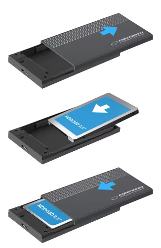 ESPERANZA KÜLSŐ HDD/SSD TOK 2.5" HDD-HEZ EBA102