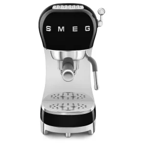   Smeg karos kávéfőző tejhabosítóval 50-es évek design (fekete) ECF02BLEU