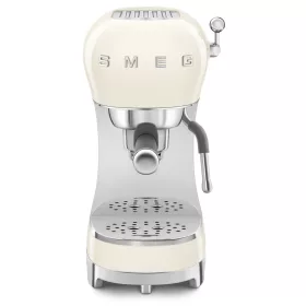   Smeg karos kávéfőző tejhabosítóval 50-es évek design (krém) ECF02CREU