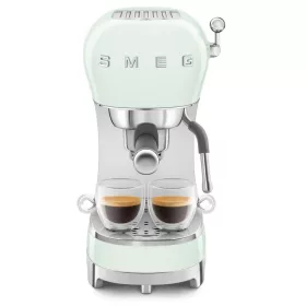   SMEG ECF02 ESPRESSO KÁVÉFŐZŐ, retro, tejhabosítóval, zöld