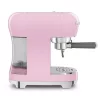 SMEG ECF02 ESPRESSO KÁVÉFŐZŐ, retro, tejhabosítóval, rózsaszín