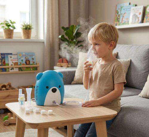 Esperanza TEDDY BEAR inhalátor, kék