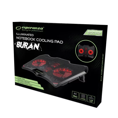 Esperanza EGC102 Buran notebook hűtőpad