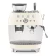 SMEG EGF03CREU karos eszpresszó kávéfőző beépített darálóval 50's Style Retro design , Krém