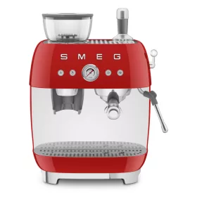   Smeg darálós karos Espresso kávéfőző 50-es évek design (piros) EGF03RDEU