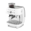 Smeg darálós karos Espresso kávéfőző 50-es évek design (fehér) EGF03WHEU