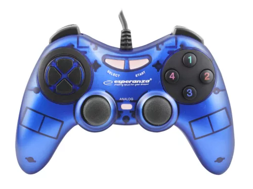 ESPERANZA GAMEPAD PC USB FIGHTER KÉK