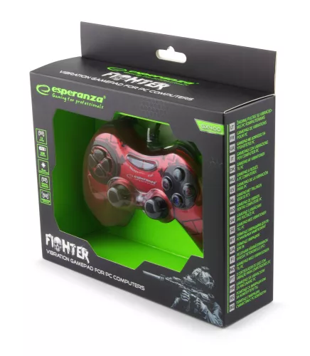 ESPERANZA GAMEPAD PC USB FIGHTER PIROS
