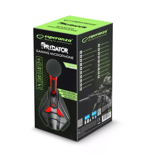 Esperanza Predator Gaming asztali mikrofon (EGH101)