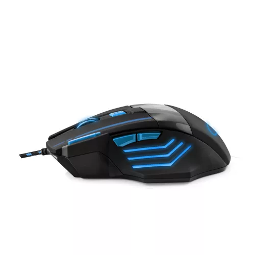 Esperanza MX201 WOLF optikai egér fekete-kék USB (EGM201B)