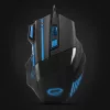 Esperanza MX201 WOLF optikai egér fekete-kék USB (EGM201B)