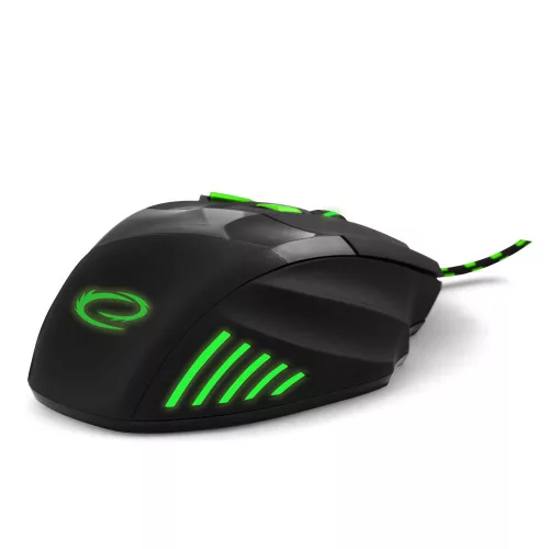 Esperanza MX201 WOLF optikai egér fekete-zöld USB (EGM201G)
