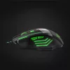 Esperanza MX201 WOLF optikai egér fekete-zöld USB (EGM201G)
