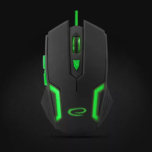 Esperanza MX205 Fighter USB Gamer egér, fekete-zöld
