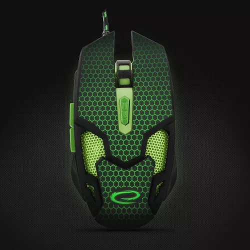 Esperanza MX207 COBRA optikai Gaming egér zöld (EGM207G)