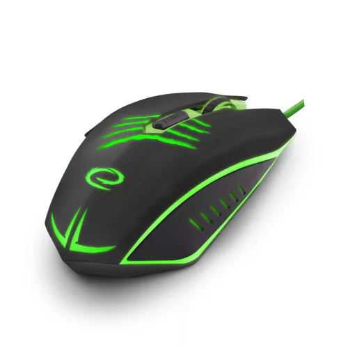 Esperanza MX209 CLAW optikai Gaming egér fekete-zöld (EGM209G)