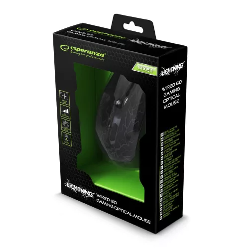 Esperanza MX211 optikai Gaming egér (EGM211R)