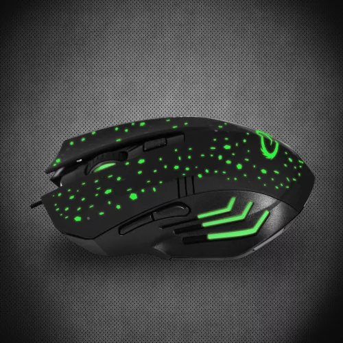 Esperanza Galaxy USB Type-C 6D gamer egér fekete-zöld (EGM212)