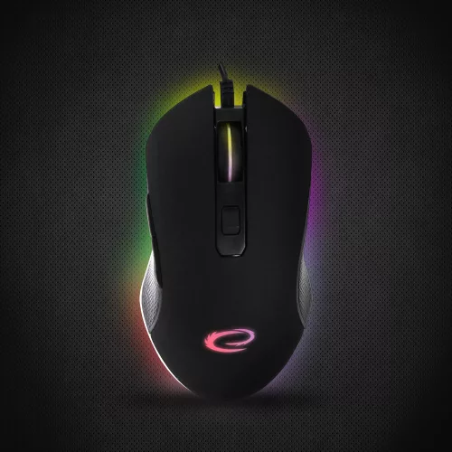 Esperanza Nemesis USB Type-C vezetékes 6D Gamer egér, RGB fekete