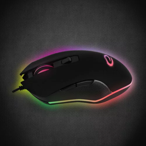Esperanza Nemesis USB Type-C vezetékes 6D Gamer egér, RGB fekete
