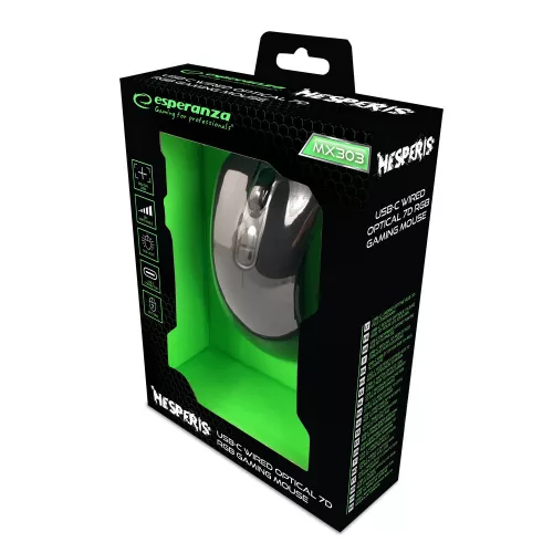 Esperanza Hesperis USB-C Gamer optikai egér (EGM303)