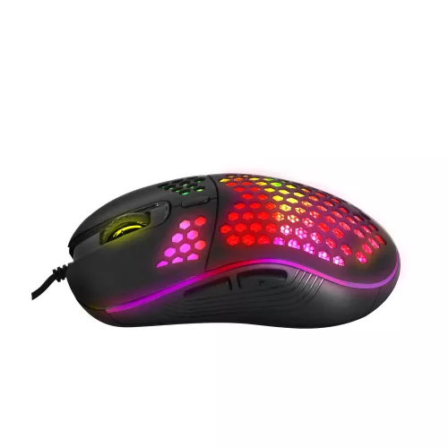 Esperanza Anteros USB Type-C vezetékes 6D Gamer egér, RGB fekete