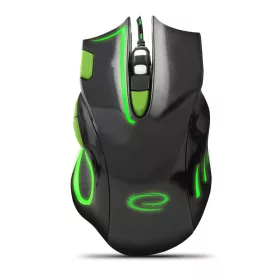 Esperanza MX401 Hawk USB Gamer egér, fekete-zöld