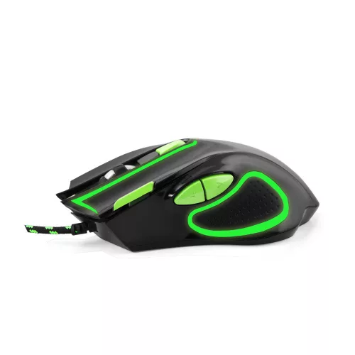 Esperanza MX401 Hawk USB Gamer egér, fekete-zöld