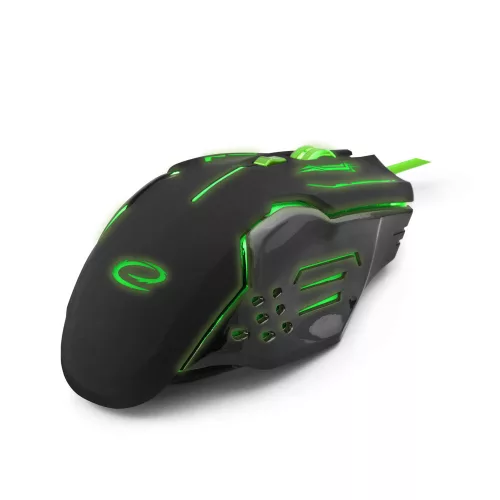 Esperanza MX403 Apache 6D USB vezetékes optikai Gamer egér, zöld