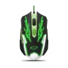Esperanza MX405 Cyborg USB vezetékes Gamer egér, fekete-zöld