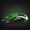 Esperanza MX405 Cyborg USB vezetékes Gamer egér, fekete-zöld