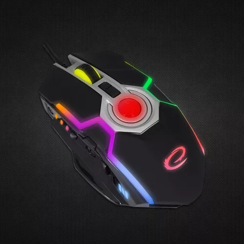 Esperanza Mangora USB vezetékes 8D Gamer egér, RGB fekete