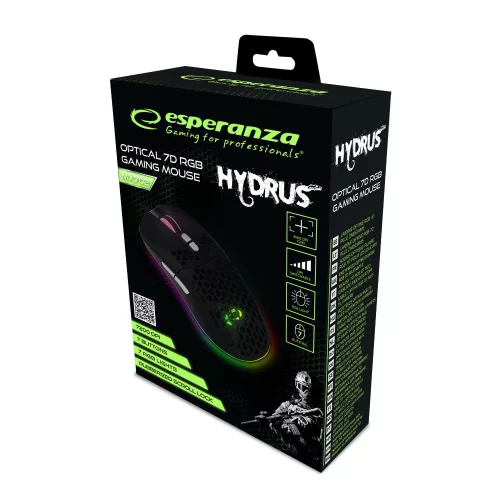 Esperanza optikai 7D RGB Gamer egér HYDRUSEG M702