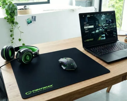 Esperanza Classic XXL Gamer egérpad fekete-zöld (EGP106K)