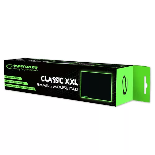 Esperanza Classic XXL Gamer egérpad fekete-zöld (EGP106K)