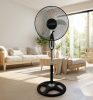 ESPERANZA PEDESTAL COOLING FAN 16 INCH TYPHOON BLACK-GRAY