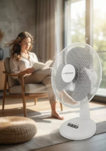 Esperanza EHF003WE asztali ventilátor fehér