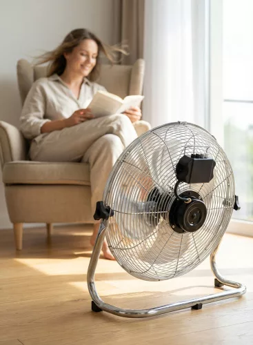 Esperanza Scirocco ventilátor 10", 50W, ezüst