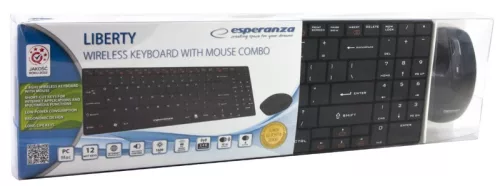 ESPERANZA 2.4GHZ WIRELESS SET USB LIBERTY BLACK