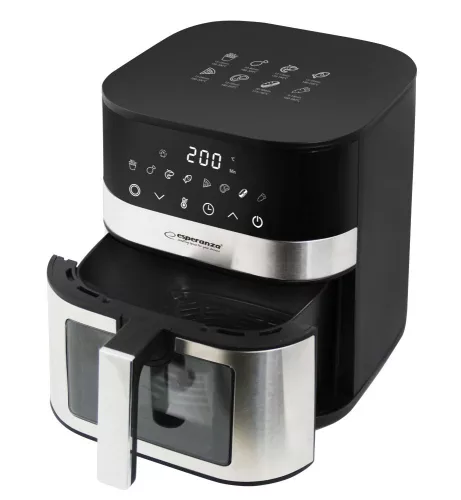Esperanza air fryer betekintő ablakkal pesce alla griglia 5L