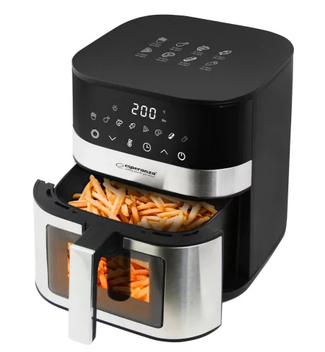 Esperanza air fryer betekintő ablakkal pesce alla griglia 5L