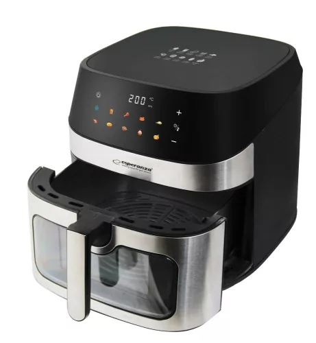 Esperanza air fryer betekintő ablakkal patate al forno 8L